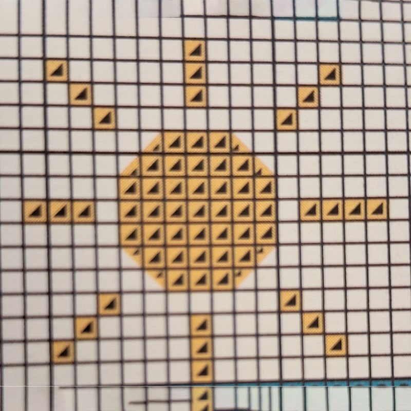 Option broderie d'un motif – Réalisation à la machine