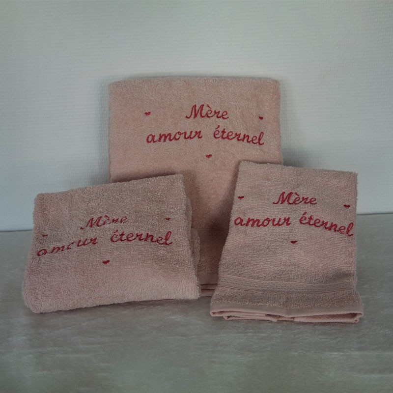 Coffret serviettes personnalisé avec un prénom